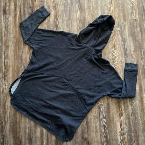 North Face Charcoal Gray Slouchy Comfy Dolman Sleeve Pullover Hoodie - Picture 4 of 4